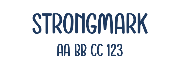 Strongmark Font Preview