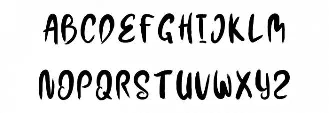 Strongvilla フォント 大文字