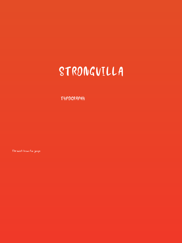 Strongvilla Poster