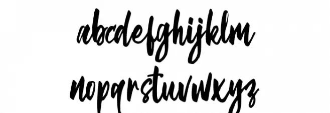 Strongwild Demo Schriftart Kleinbuchstaben