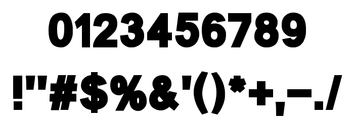 Stroud フォント その他の文字