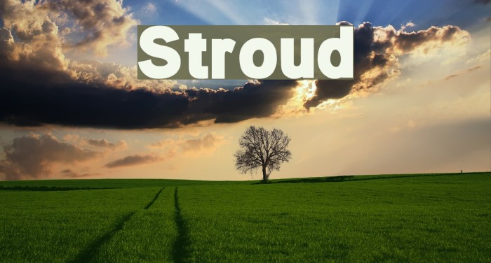 Stroud フォント examples