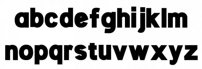 Stroud フォント 小文字