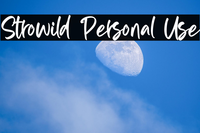 Strowild Personal Use Example 1