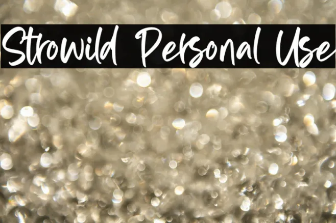 Strowild Personal Use Example 3