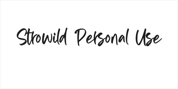Strowild Personal Use Logo