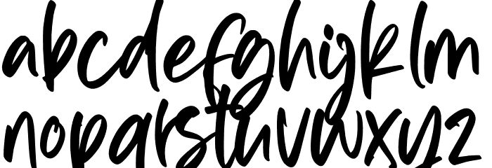 Strowild Personal Use Font LOWERCASE
