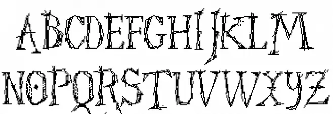 Struct-destruct Serif 3.2 Regular Caratteri MAIUSCOLE