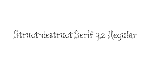 Struct-destruct Serif 3.2 Regular Logo