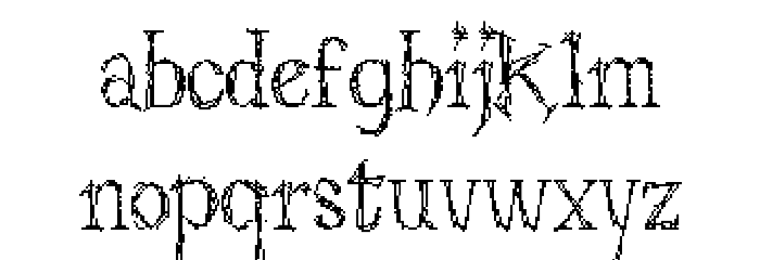 Struct-destruct Serif 3.2 Regular Font LOWERCASE