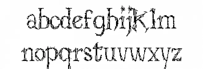 Struct-destruct Serif 3.2 Regular Шрифта строчной