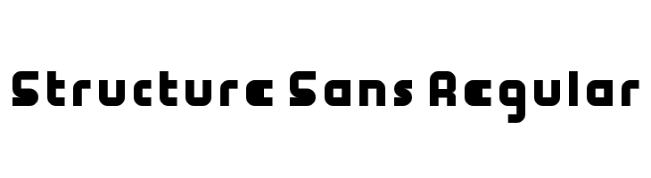 Structure Sans Regular  Скачать бесплатные шрифты