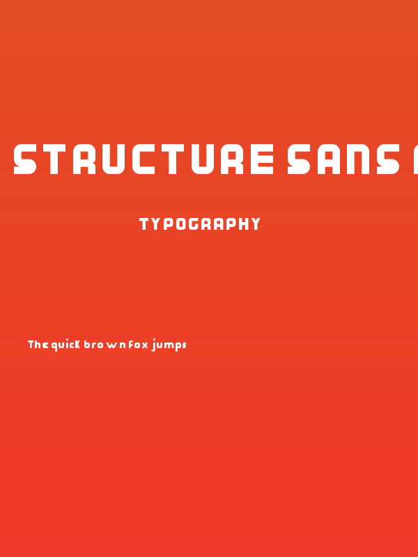 Structure Sans Regular Poster