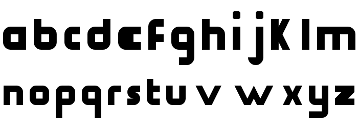 Structure Sans Regular Font LOWERCASE