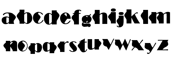 Structure Wave Font LOWERCASE