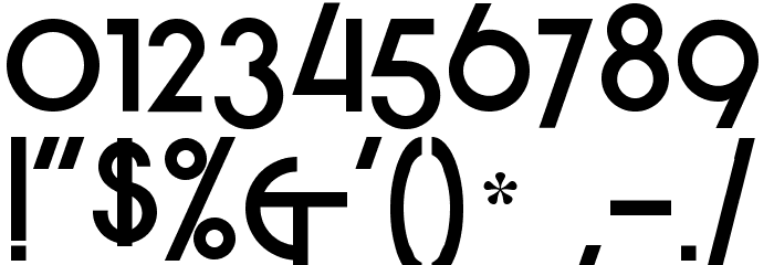Strzeminski2 Font OTHER CHARS