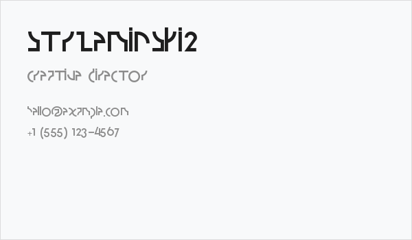 Strzeminski2 Business Card