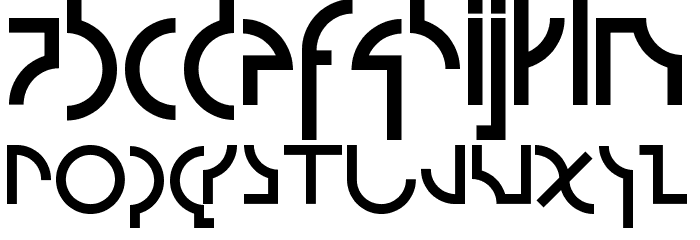Strzeminski2 Font LOWERCASE