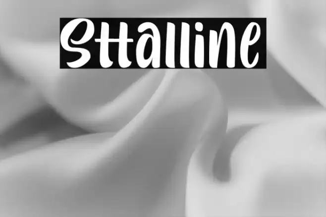 Sttalline Font examples