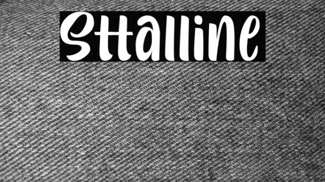 Sttalline Font examples