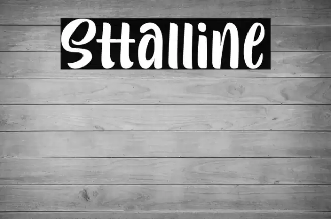Sttalline Font examples