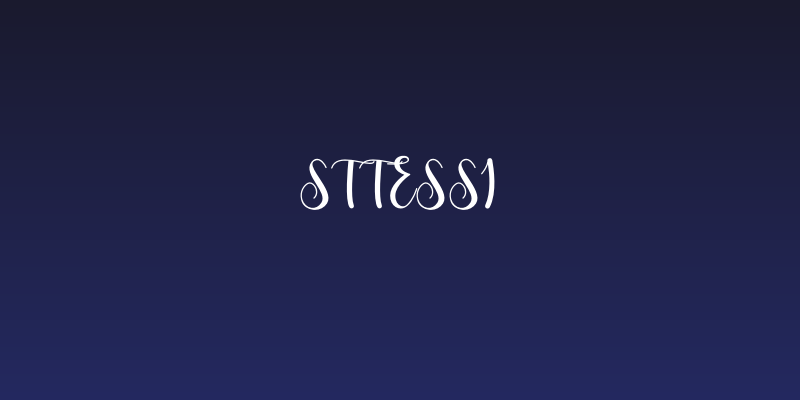 Sttessi Social Header