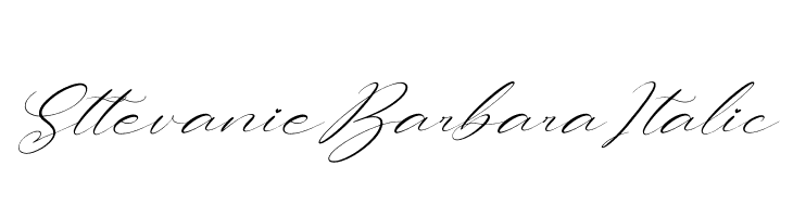 Sttevanie Barbara Italic  font caratteri gratis
