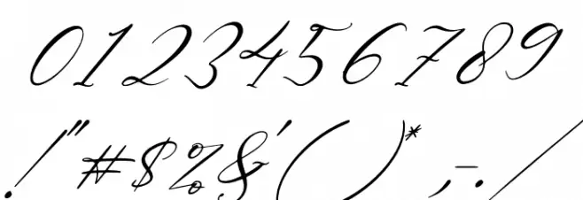 Sttevanie Barbara Italic Font OTHER CHARS