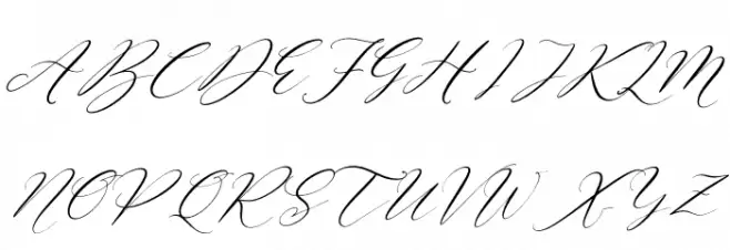 Sttevanie Barbara Italic خط أحرف كبيرة