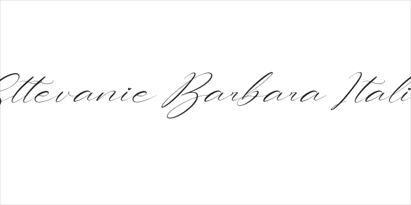 Sttevanie Barbara Italic Logo