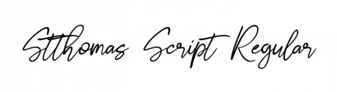 Stthomas Script Regular 字体