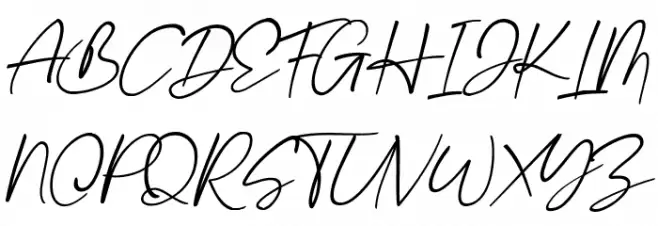 Stthomas Script Regular 字体 大写