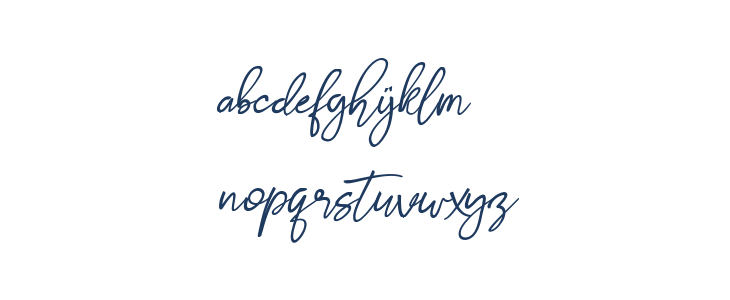 Stthomas Script Regular Lowercase