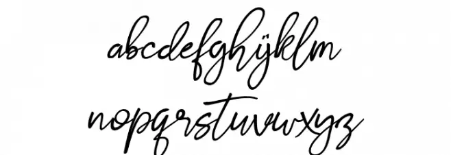 Stthomas Script Regular 字体 小写