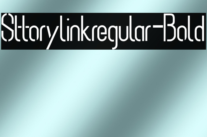 Sttorylinkregular-Bold Example 1