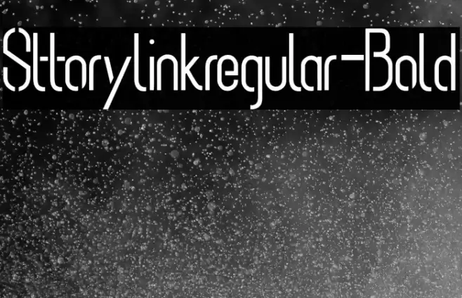 Sttorylinkregular-Bold Font examples
