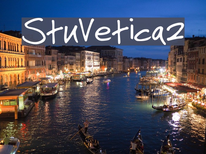 StuVetica2 Font examples