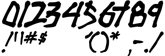 Stubborn Heartz TBS Bold Italic Font OTHER CHARS