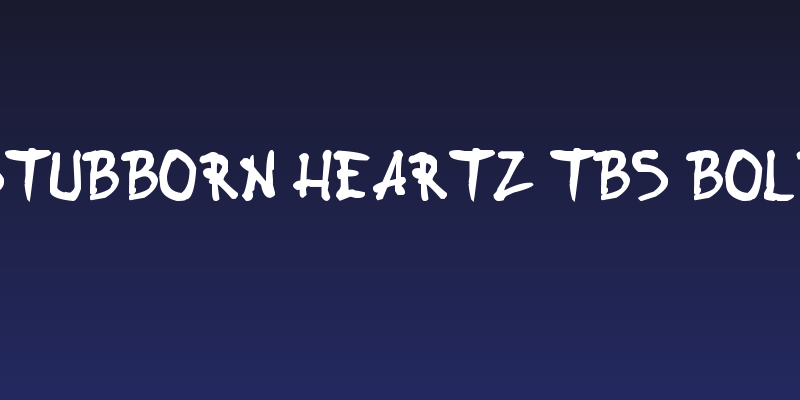 Stubborn Heartz TBS Bold Social Header