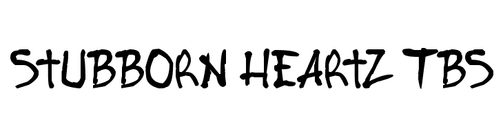 Stubborn Heartz TBS  font caratteri gratis
