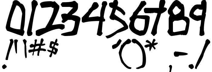Stubborn Heartz TBS Font OTHER CHARS