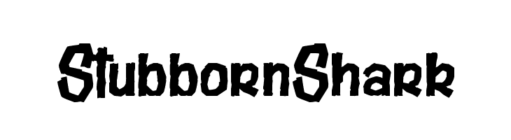 Stubborn Shark  font caratteri gratis
