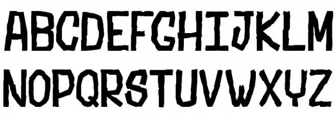 Stubborn Shark Schriftart Groß