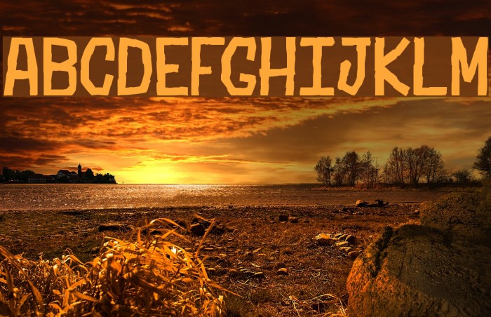 Stubborn Shark Font examples