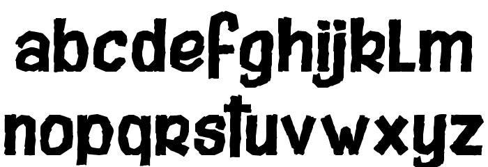 Stubborn Shark Font LOWERCASE
