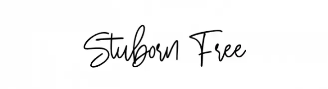 Stuborn Free  Frei Schriftart Herunterladen