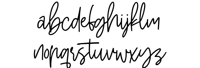 Stuborn Free Font LOWERCASE