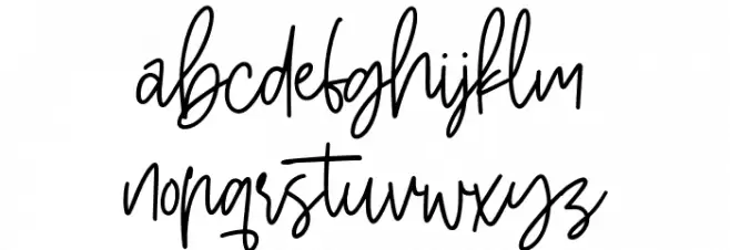 Stuborn Free フォント 小文字