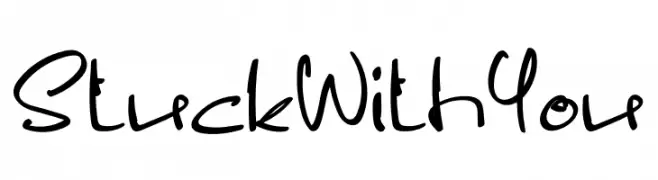 Stuck With You  Frei Schriftart Herunterladen