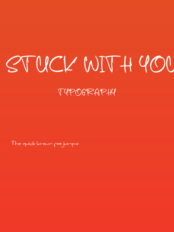 Stuck With You Poster